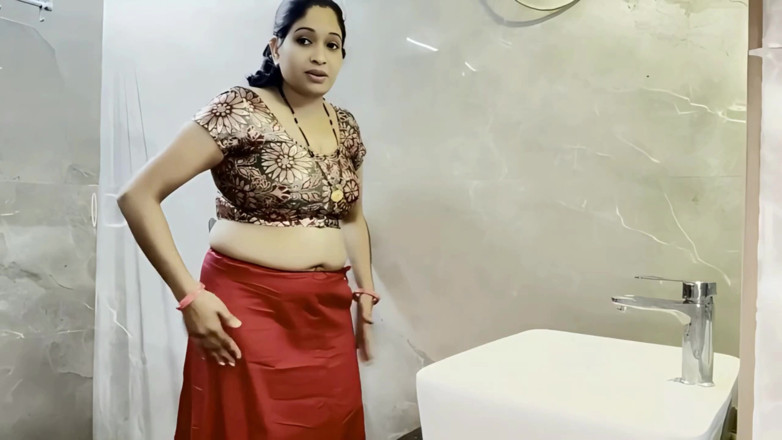 FantacyCouple: Madrastra follando en el baño, lavabo con hijastro