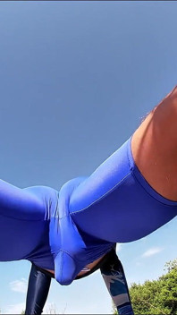 I Cum Without Taking off My Spandex After Getting Horny Working Out in Leggings