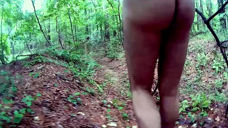 Jon Screcrow: Uncut Cock Nude Walk in the Woods