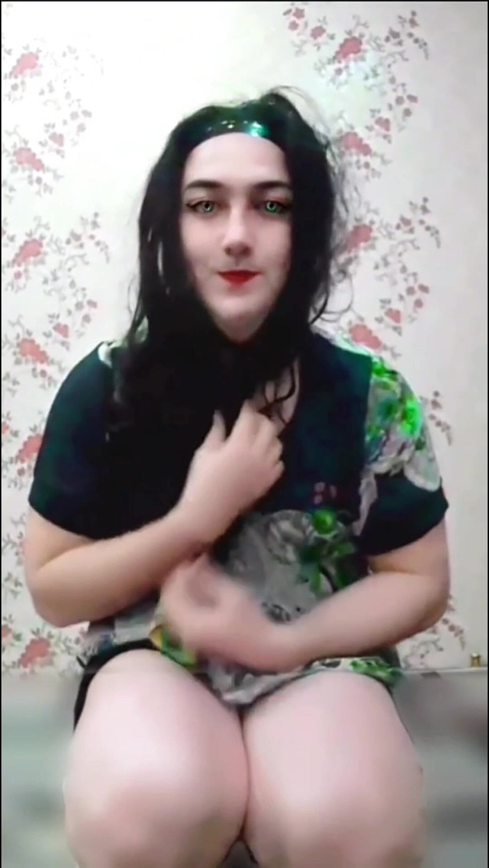 Kitty_Cross: Ragazzi tette naturale sissy travestito lady boy pelle bianca culo...