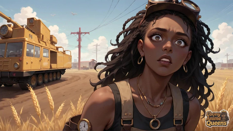 Ebony Anime Queens: Tentația negresei Siren's Wheatfield - cel mai bun negresă XXX!