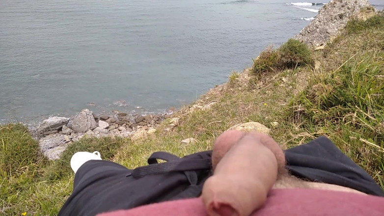 Elvissc: Big Beautiful Big Fat Cock Gets Handjob on the Beach...
