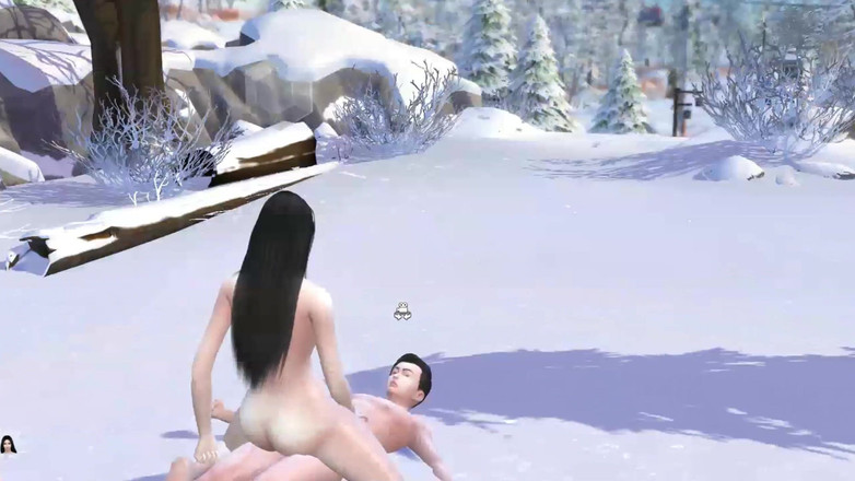 Nyibukai: Zasněžující sex s krásnou holkou