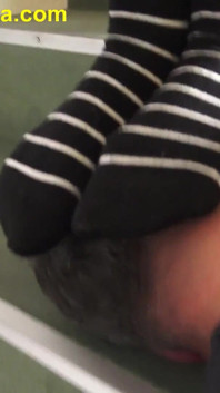 Sock Teenies Trample Face and Hand Hands of Slave