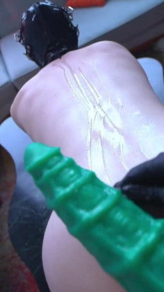 Goth Eris Nova in Latex Wrecked by Lena Vesper W/ Strapon thumbnail