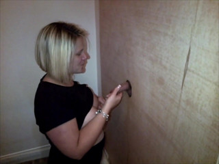 Dogging after dark: Hot wife gloryhole fun