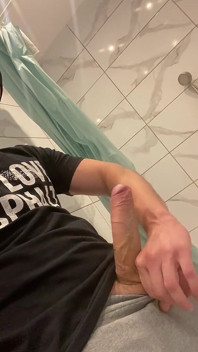Jerking off After a Long Abstinence of 14 Days