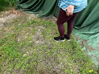 Bouncy Tits Action: Getting Her Naked Ass and Tits Spanked with Paddle