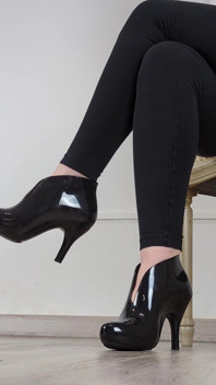 (705) Kolekcja butów: Buty na wysokim obcasie Galaretki Ankle - Dame Olga (4k)