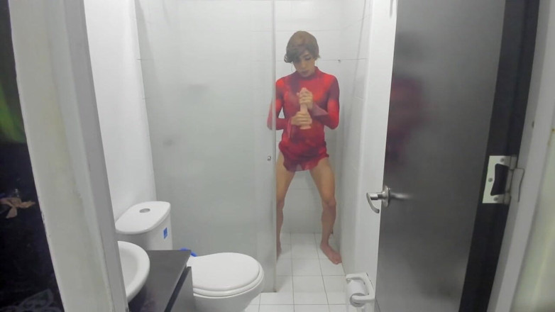 Gigi Prince: Femboy Colombiano Twerk Suculento Com Bumbum Com Dildo No Chuveiro