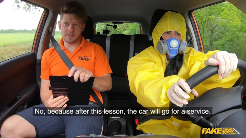 Fake Driving School: Take off My Hazmat Suit and Fuck Me