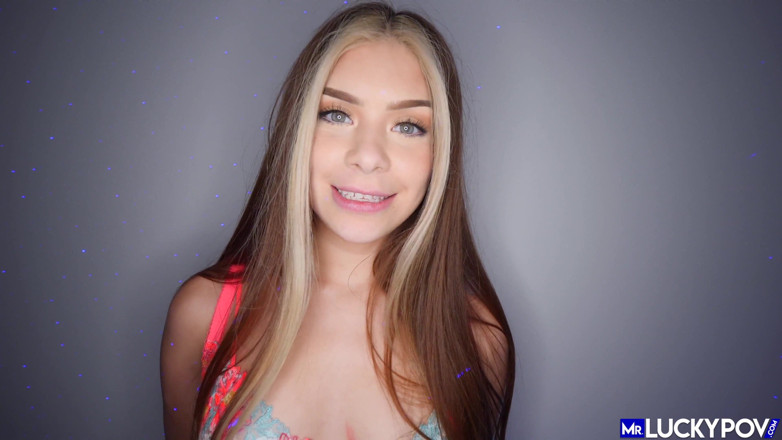 Mr.Lucky POV: Pozdní noční šukání pro sexy hnědovlasou náctiletou děvku