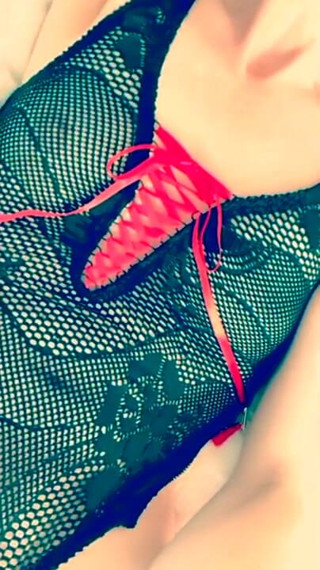 Chelly181818: Crotchless lingerie play. Unzipped
