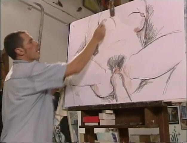 Vintage megastore: Models fucked by a painter