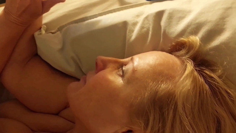 Selena701: Amateur Blonde Mature Wife Enjoys Footjob and Body Worship