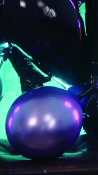 Il palloncino dell'aria video in gomma pov