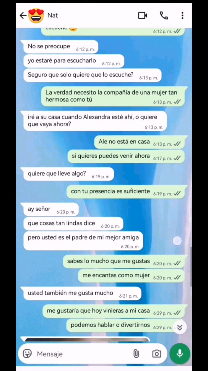 Natasha Caseros: Hete chat met de vriend van mijn stiefdochter