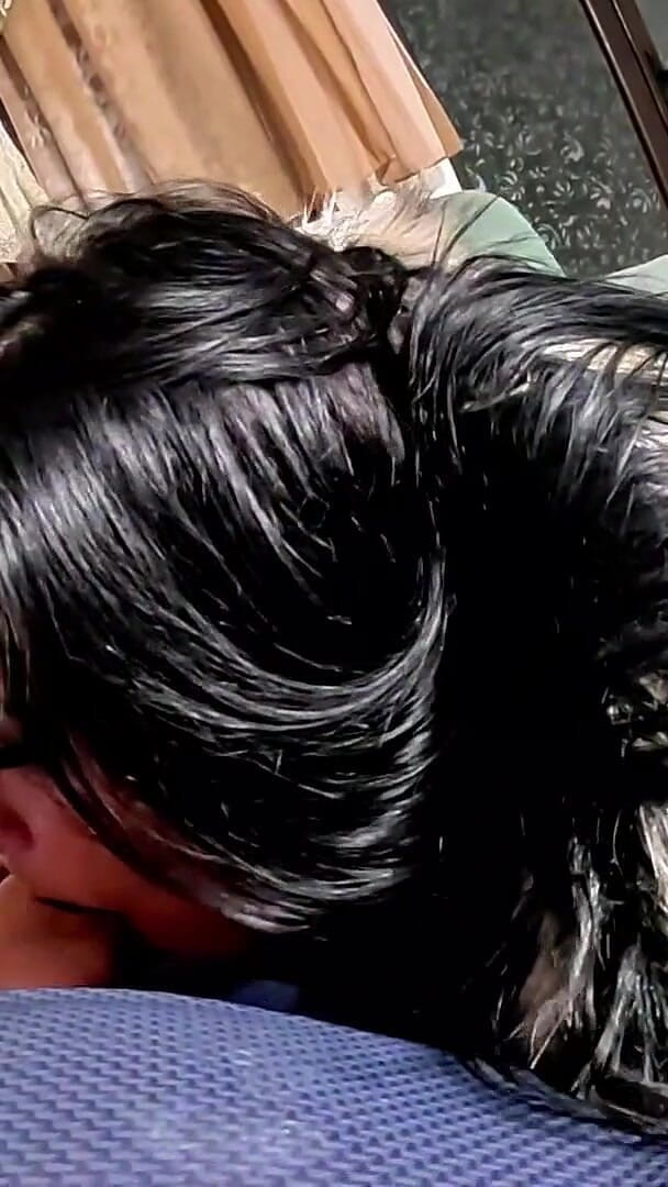 MilfyCalla: Glossy Fur Hooded Downjacket POV. Deepthroat, Sleeve Play, Riding and...