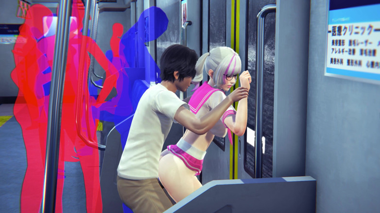 Waifu club 3D: College girl fucked in the ass in the subway car