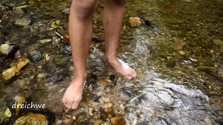 Dreichwe: A foot bath in the river