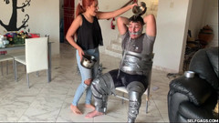 Selfgags femdom bondage: Chubby Guy Followed Home by Duct Tape Crazy Bitch (epizoda 2 ze 2)