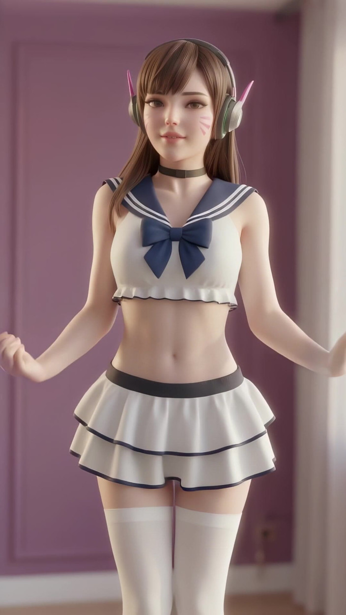 3D-Hentai Games: D.va의 버블리 댄스 (소녀 세대 - Gee)