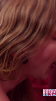 Horny Trans Thea Daze Enjoys Getting Spitroasted