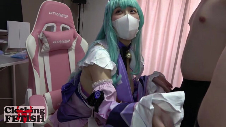 What type of JAV do you like: J-cup Cosplay Aura Surges jako nieśmiały pierwszy raz stoi w...