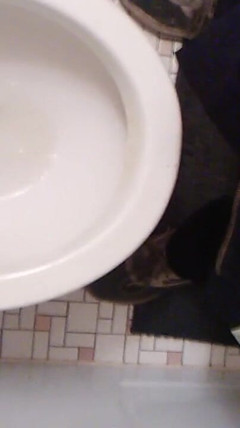 POV Standing up as I Piss thumbnail