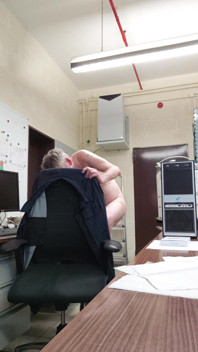 Cumming in the Office