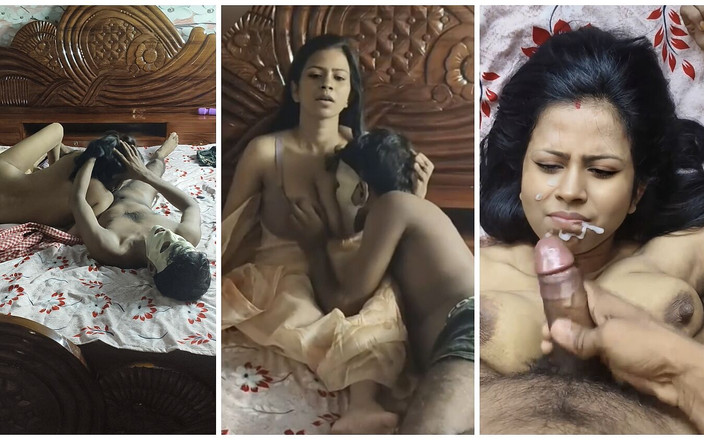 Hot Nisha bhabhi: Чоловік трахає мене в обличчя і скидає їй спам на моє обличчя.