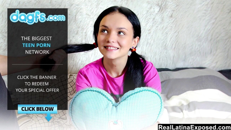 Real Latina Exposed: Small titted Latina teen Audrianna Angel gets screwed during casting