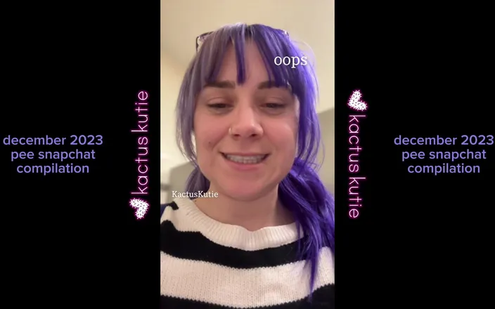 Kactus kutie: December 2023 Pee Compilation