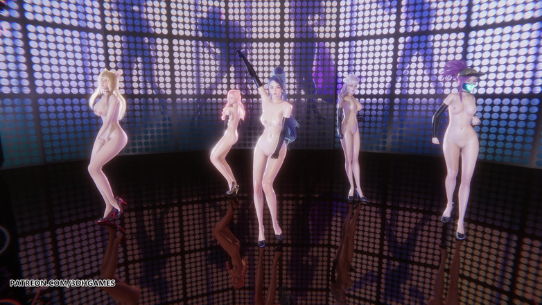 3D-Hentai Games: [mmd] Kara - 단계 (5p) 아리 세라핀 아칼리 카이사 에블린 벌거벗은 댄스 리그 오브 레전드 헨타이