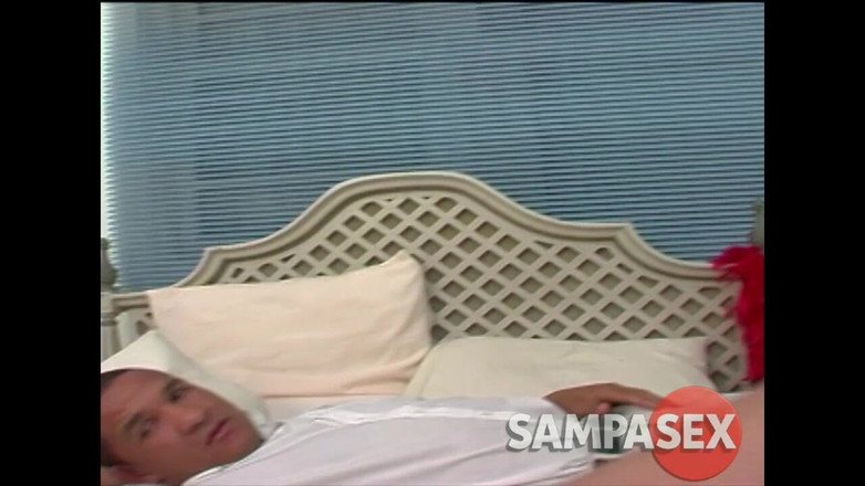 Sampasexcom: Blonde Babe Gets Double the Pleasure