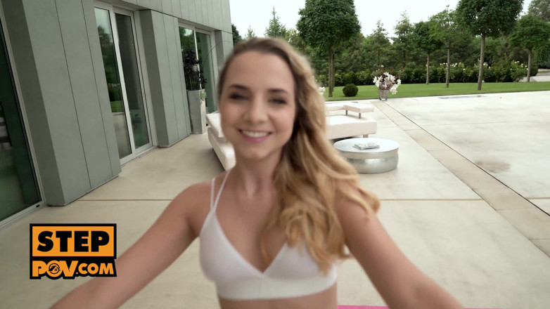 StepPOV: itsPOV - Cum guzzling teen Mona Blue craves stepdaddy's dick
