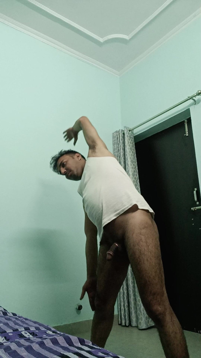 Rajasthani-old-lover: Indischer desi-mann sex und show, duschschuh und masturbation