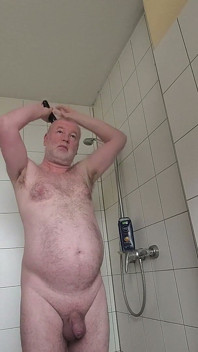 Gruby Facet Goli Włosy Na Głowie