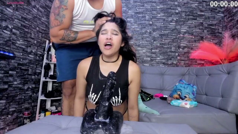 Valeska: Fucking Valezka Face with Dildo