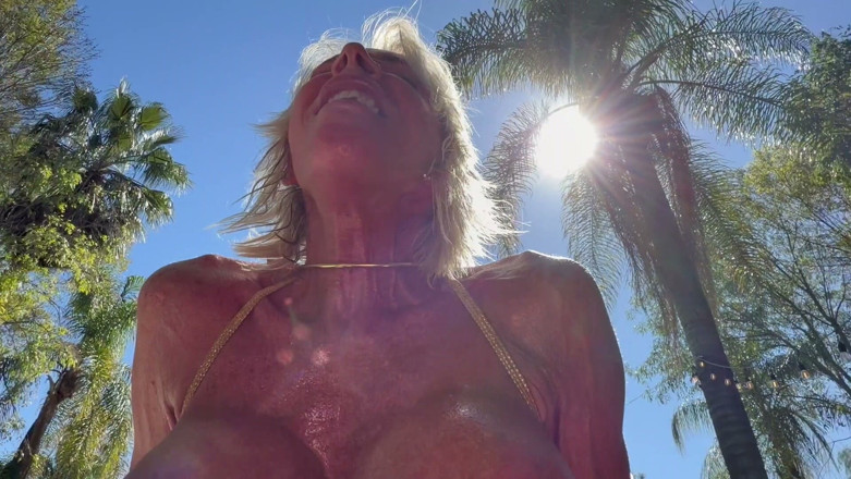 Summer Angel: GILF Goddess Takes It Hard From Alfie by the Pool