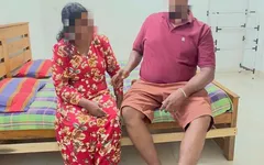 Sri Lanka Chubby Guy Sex with An Old BBW MILF in Hotel Room