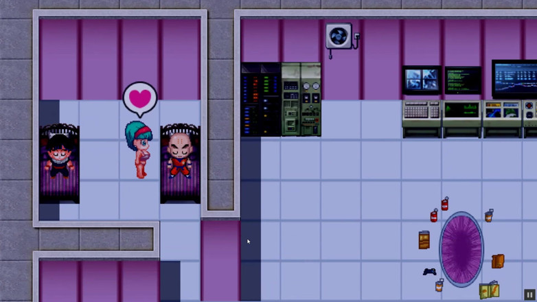 Cumming Gaming: Bulma Adventure 3 - 画廊表演[龙珠成人动漫游戏模仿]第1集打手枪，而戈汉可以随时醒来