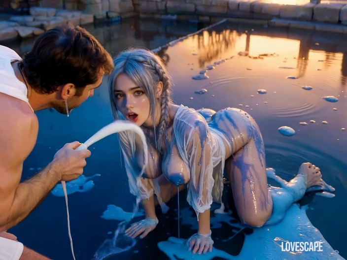 Lovescape: Duș cu bombă cu lapte o activează