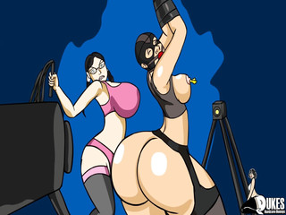 Dukes Hardcore Honeys: PAWG naplácá milf zadku v podivné bondage relaci