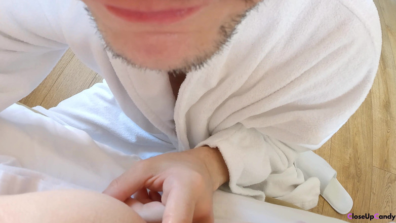 CloseUpCandy: Süße unrasierte muschi bis zum nassen orgasmus lecken - extreme nahaufnahme...