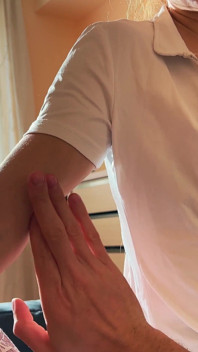 Nurse Myredfoxgirl in Shiny Pantyhose Treats a Patient with Her Body