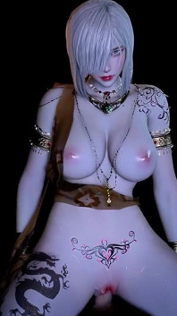 3D Big Boobs Asian Whore Naked Her Huge Pink Nipples