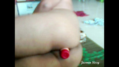 Jasmin Tgirl Shemale Transgender Driving Big Dildo Toy thumbnail