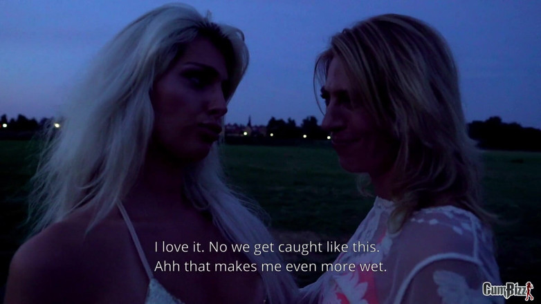 Cumbizz: 2 hot dutch blond checks having sex in public
