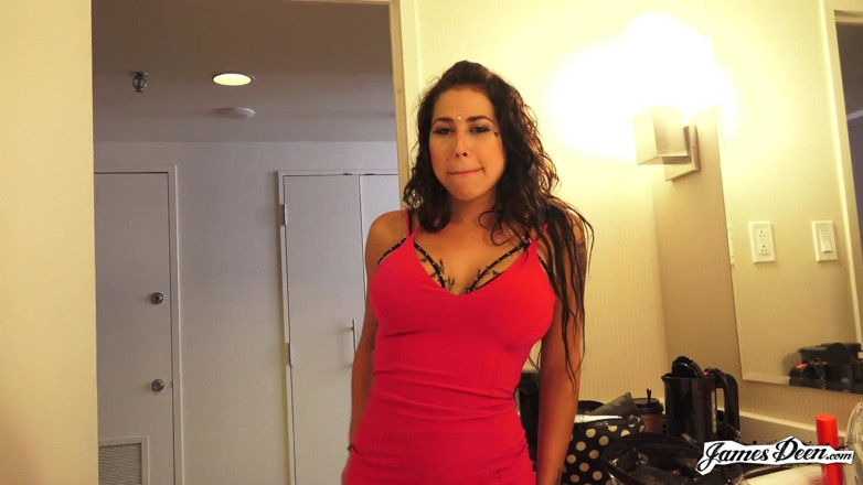 James Deen: Heidi Van Horny swallows cum from James Deen